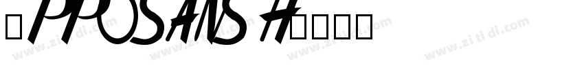 0PPOSans H字体转换